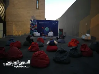  6 بفات beanbags للايجار اليومي /  beanbags rental / توصيل داخل عمان الغربية بدون مقابل ، free delivery