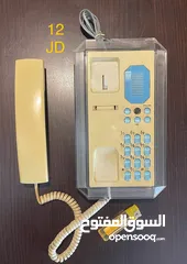 6 تلفونات قرص وتلفونات ارضي (كبسات) مميزة. الاسعار على الصور.