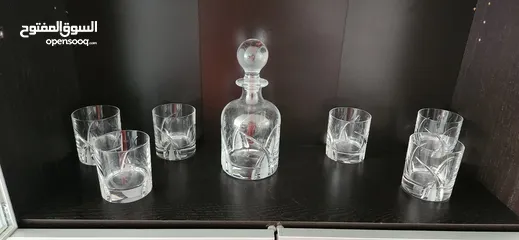  3 different kinds of glasses some crystal