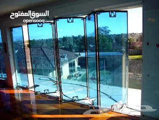  4 عمل بلاكين المنزل بنظام الفولدنج بالاضافه الى شوربوكس جميع اعمال الزجاج والالمنيوم