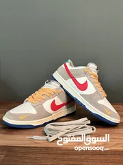  1 Nike Dunk Low light iron ore red blue