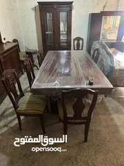  2 اوضة سفرة خشب زان ولاتي كلا