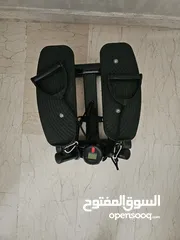  3 جهاز لياقة بدنية للخطوات مع احبال مقاومة - - Fitness Stepper Machine with Resistance Bands