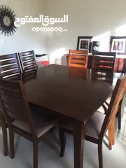  1 Solid wood square dining table