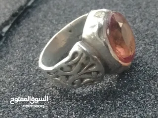  4 للبيع ثلاث خواتم  خاتم فضة بحجر الكسندريت حجر الأمراء والملوك المتلون وخاتمين وجهاز كشف