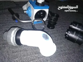  1 Surgical Microscope Moller Wheddle Spectra 500 Binocular and eyepieces with C-arm and Objective lens