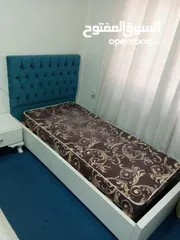  2 تخت مفرد فاخر خشب لاتيه