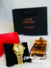  4 بوكس هدية عيد الحب رجاليه مكون من ساعة روليكس وعطر أمير العود الاماراتي