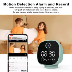  6 Smart Kids Alarm Clock with Camera  ساعة إنذار ذكية للأطفال بكاميرا