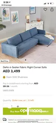  1 Sofa-corner 4 seater from home center and coffee table