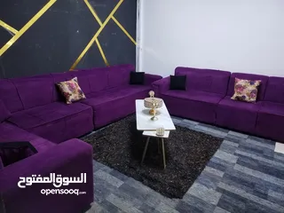  16 مجلس 13مقعد تفصيل خشب لاتيه وسويد