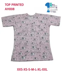  27 Printed scrub top very good quality garnteed after washing for long time available 24 designs