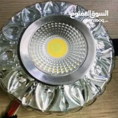  1 سبوت ليد مدور إطار كرستال 5w