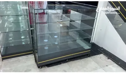  1 بترينة زجاج متحرك وثابت