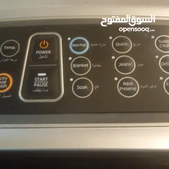  2 غساله ملابس نوع سامسونج عشرة كيلو باب من فوق توفير مياه
