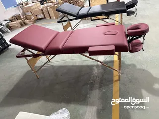  1 تخت مساج خشب متنقل (محمول) مع حقيبة خاصة له