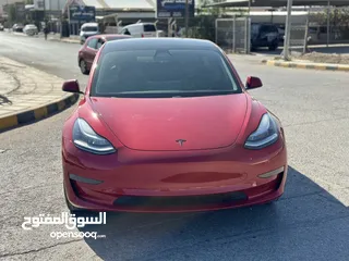  2 تسلا MODEL 3 موديل 2020  ستاندر بلس حرره خمري مميزه
