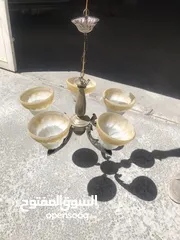  2 ثريات خمسة قواعد يصلح لغرف نوم او صالون او معيشة