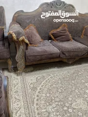  1 طقم كنب وطقم فراش للبيع