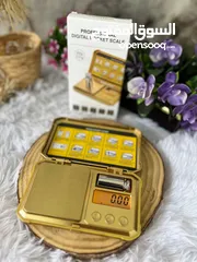  7 تبحث عن الدقة والجودة بتصميم أنيق؟ اختر ميزان Fuzion 24K-200 الذهبي، المصمم خصيصاً لمحترفي الوزن!...