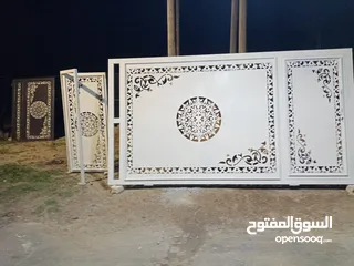  7 تصنيع وتركيب ابواب الليزر