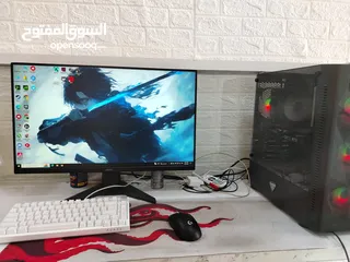  7 السلام عليكم شباب pc العاب و مونتاج قوي جدا للبيع مستخدم و بيه مواصفات كلش حلوة للي يريد يشتري  وياي