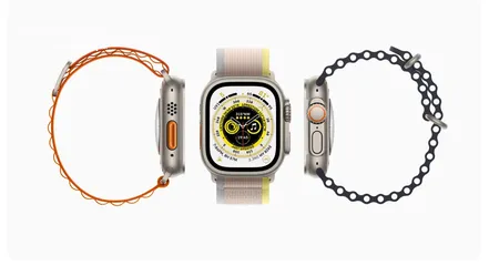  1 Apple Watch Ultra 2 GPS + Cellular, 49mm Titanium Case with Orange Ocean Band