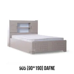  1 BRAND NEW WOODEN BEDS WITH 12CM MATTRESS