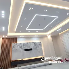  12 ديكورات جبصين بورد بديل رخام وخشب بأفضل الأسعار تسليم هندسي