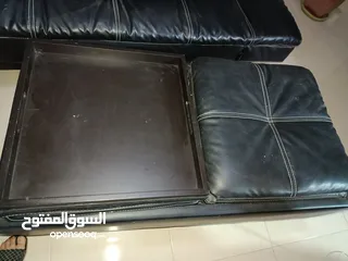  3 صوفا بيد كنباي مع بفه وتفتح ال سرير
