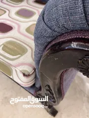  4 طقم كنب خشب زان 100٪؜ .. لون اسود .. جودة عالية ..