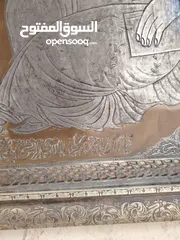  2 لوحة رباعيات الخيام من قصور اصفهان نحاس تلبيس فضه عليها اكثر من كيلو ونصف فضه قطع متحف نوادر النوادر