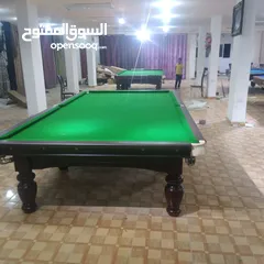  3 طاولة سنوكر مستورد بشكل فخم جدا أعلى المواصفات جوده عاليه بالرخام والخشب مع اكسسواراتها