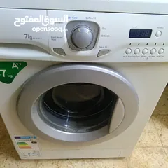  2 غسالة ال جي 7 كيلو بحالة ممتازة شغالة مية بالمية