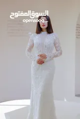  1 فساتين زفاف و سهرة جميع عمل  يدوية wedding dress /evening dress