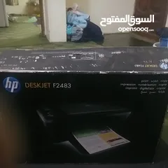  2 طابعه شبه جديد ممتازه DeskJet F2483 طابعه واله تصوير وسكانر