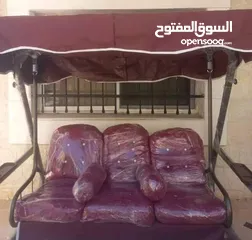  7 مراجيح ثلاثية ورباعيه وثنائيه  واطقم رتان  وكرسي هزاز وكل مستلزمات الحدائق والمزارع والمنازل