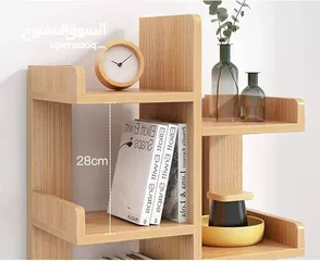  1 مكتبه خشبيه مميزة ولائقة لجمع انواع الكتب