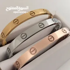  4 Carter طقم أساور كارتير  مكفول لون سنتين  3 أساور ( فضي - نحاسي - دهبي )