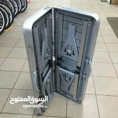  5 طاولة الرحلات الالمنيوم العجيبة قابلة للطي مع 4 كراسي وبأقل وشامل التوصيل