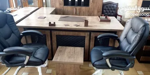 11 مكتب مدير مع ملحق وادراج وطاولة
