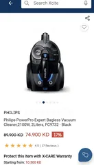  3 Philips 2100W PowerPro Expert Vacuum Cleaner For Sale