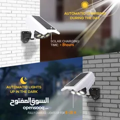  3 كاميرا وهمية / ليد طاقة شمسية الحجم الكبير