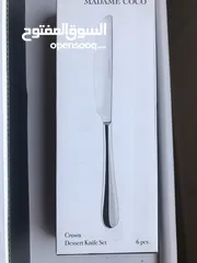  6 طقم ملاعق وشوك وسكاكين موديل كراون  Crown Fork,Spoon  & Knife set