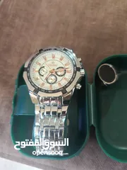  1 ساعة و خاتم فضة جداد للبيع
