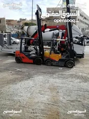  3 خدمة تأجير رافعات شوكية مع سائق او بدون خدمة تنزيل جميع انواع البضائع تحت اشراف كادر مخصص