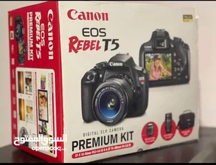  1 Canon Camera   (Canon EOS Rebel T5 Digital SLR Camera Premium Kit w/ Lenses & Bag NEW)