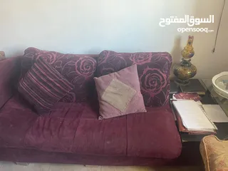  3 طقم كنب مع طاولات  بسعر حرق