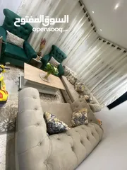  1 طقم كنب 7 مقاعد جديد بحاله الوكاله