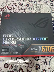  1 Asus ROG Crosshair X670E Hero Motherboard